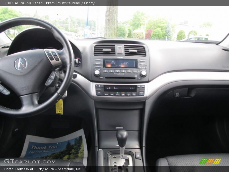 Premium White Pearl / Ebony 2007 Acura TSX Sedan