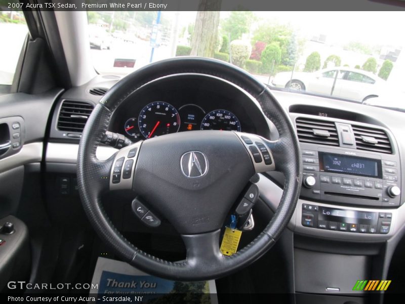 Premium White Pearl / Ebony 2007 Acura TSX Sedan