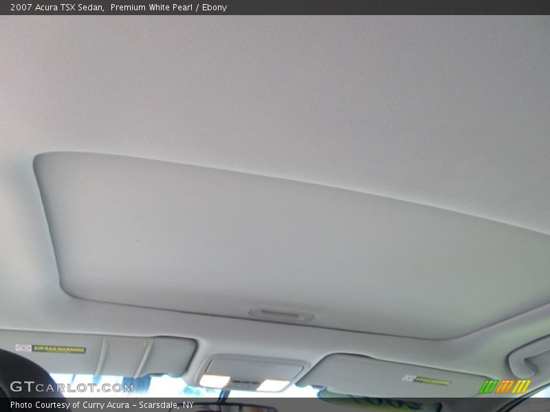 Premium White Pearl / Ebony 2007 Acura TSX Sedan