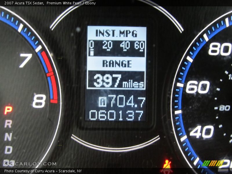 Premium White Pearl / Ebony 2007 Acura TSX Sedan