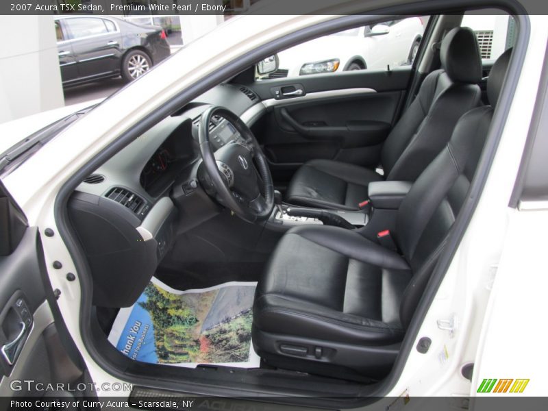 Premium White Pearl / Ebony 2007 Acura TSX Sedan
