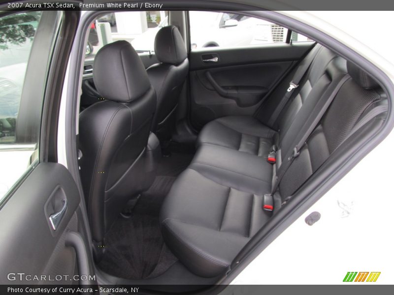 Premium White Pearl / Ebony 2007 Acura TSX Sedan