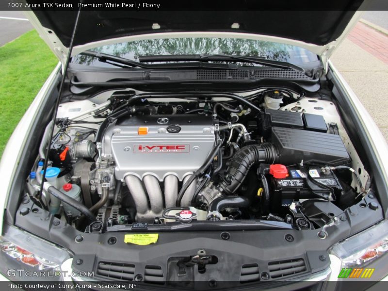 Premium White Pearl / Ebony 2007 Acura TSX Sedan