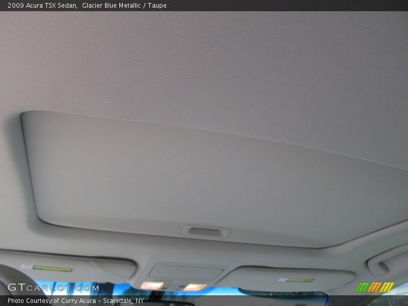 Glacier Blue Metallic / Taupe 2009 Acura TSX Sedan