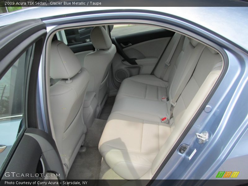 Glacier Blue Metallic / Taupe 2009 Acura TSX Sedan