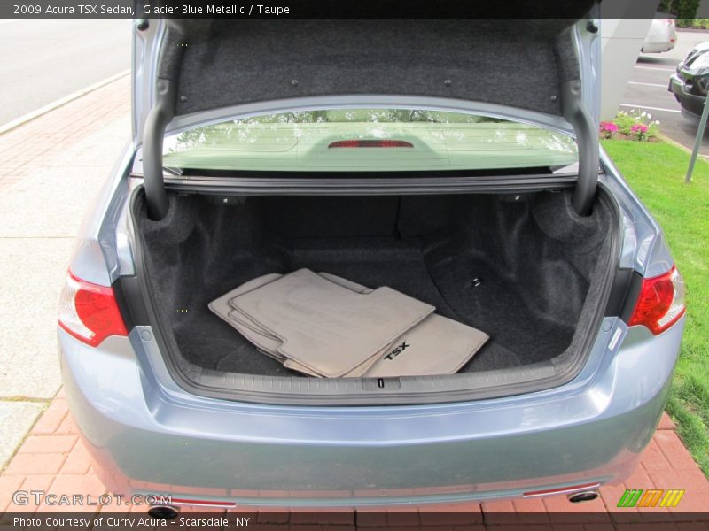 Glacier Blue Metallic / Taupe 2009 Acura TSX Sedan