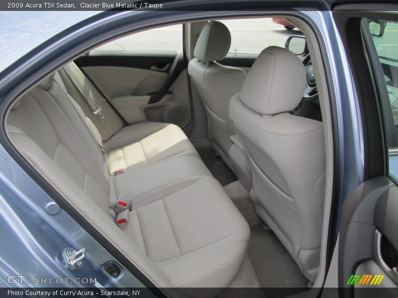 Glacier Blue Metallic / Taupe 2009 Acura TSX Sedan