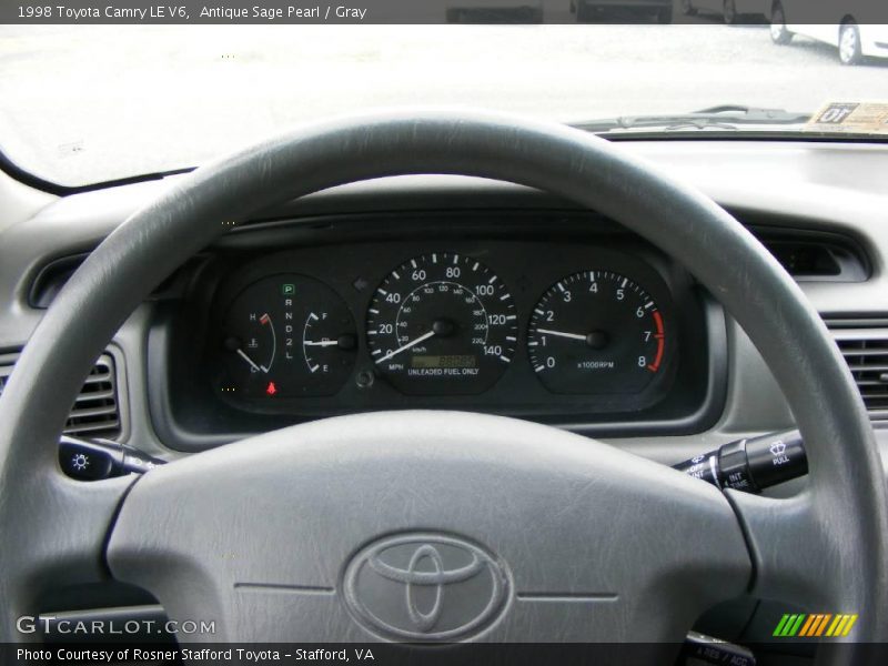 Antique Sage Pearl / Gray 1998 Toyota Camry LE V6