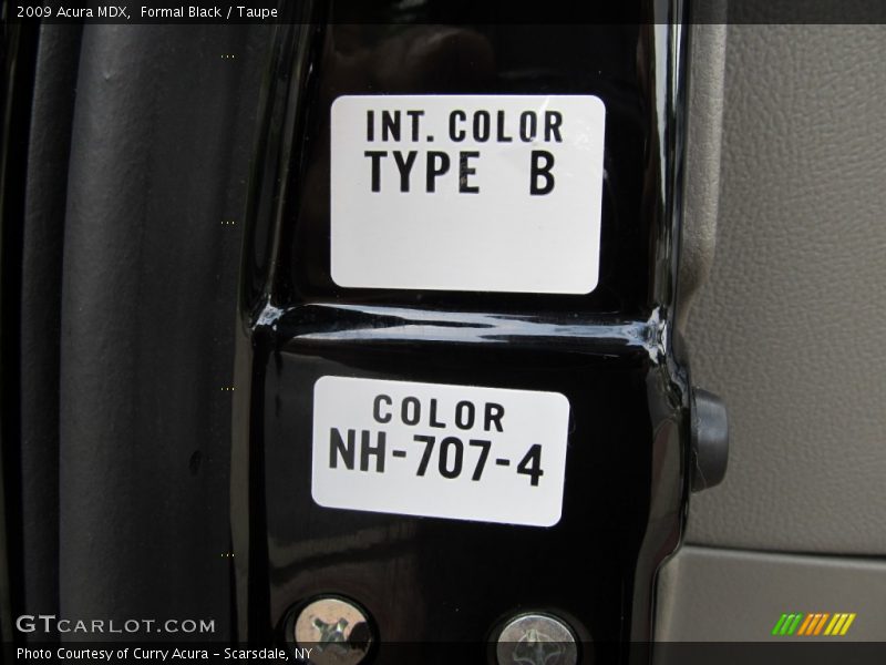 Formal Black / Taupe 2009 Acura MDX