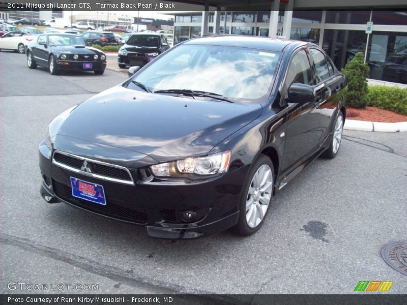 Tarmac Black Pearl / Black 2011 Mitsubishi Lancer GTS
