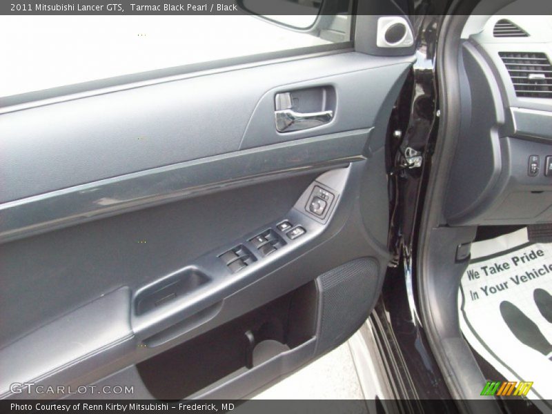 Tarmac Black Pearl / Black 2011 Mitsubishi Lancer GTS
