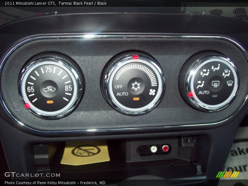 Tarmac Black Pearl / Black 2011 Mitsubishi Lancer GTS