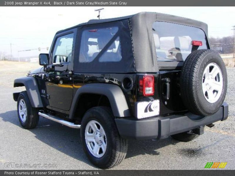 Black / Dark Slate Gray/Medium Slate Gray 2008 Jeep Wrangler X 4x4