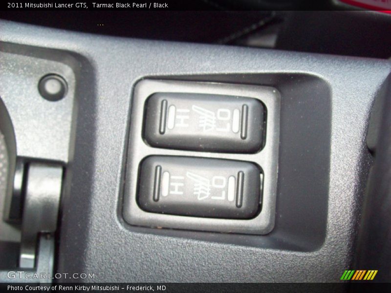 Tarmac Black Pearl / Black 2011 Mitsubishi Lancer GTS