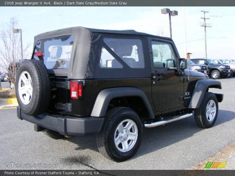 Black / Dark Slate Gray/Medium Slate Gray 2008 Jeep Wrangler X 4x4