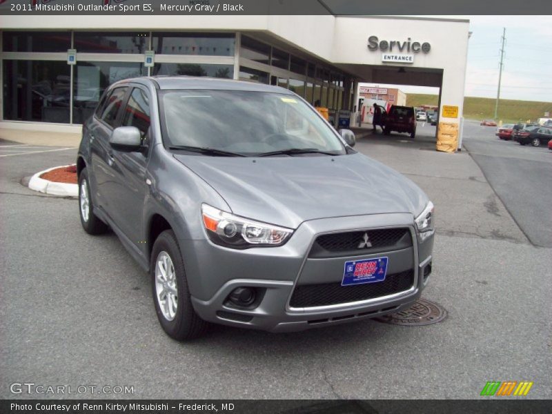 Mercury Gray / Black 2011 Mitsubishi Outlander Sport ES