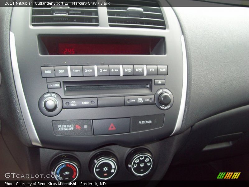Mercury Gray / Black 2011 Mitsubishi Outlander Sport ES