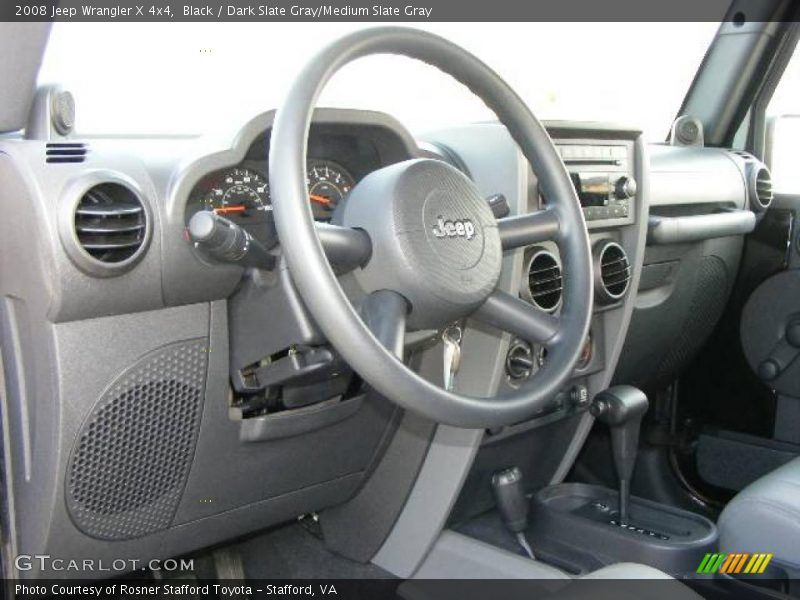 Black / Dark Slate Gray/Medium Slate Gray 2008 Jeep Wrangler X 4x4