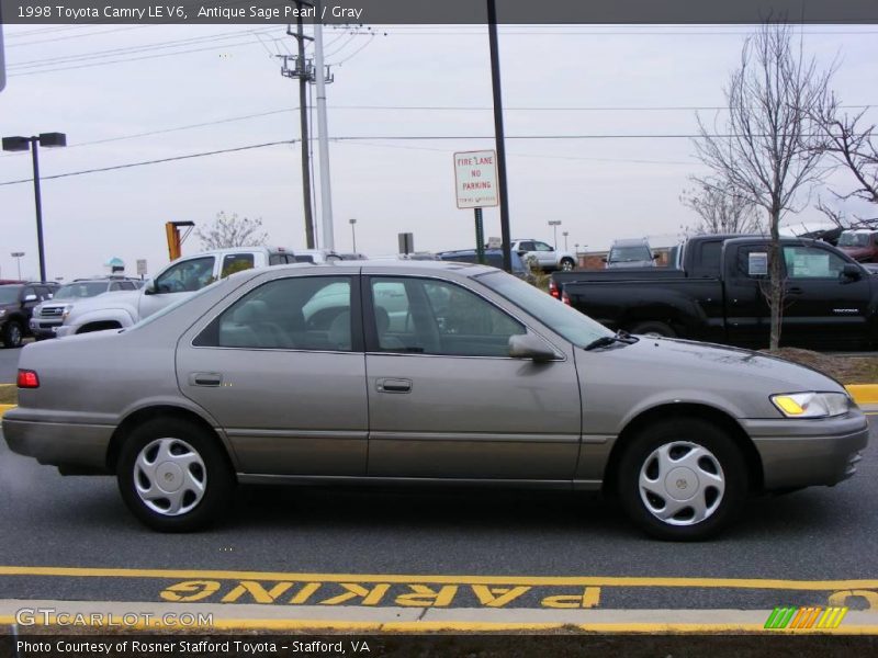 Antique Sage Pearl / Gray 1998 Toyota Camry LE V6