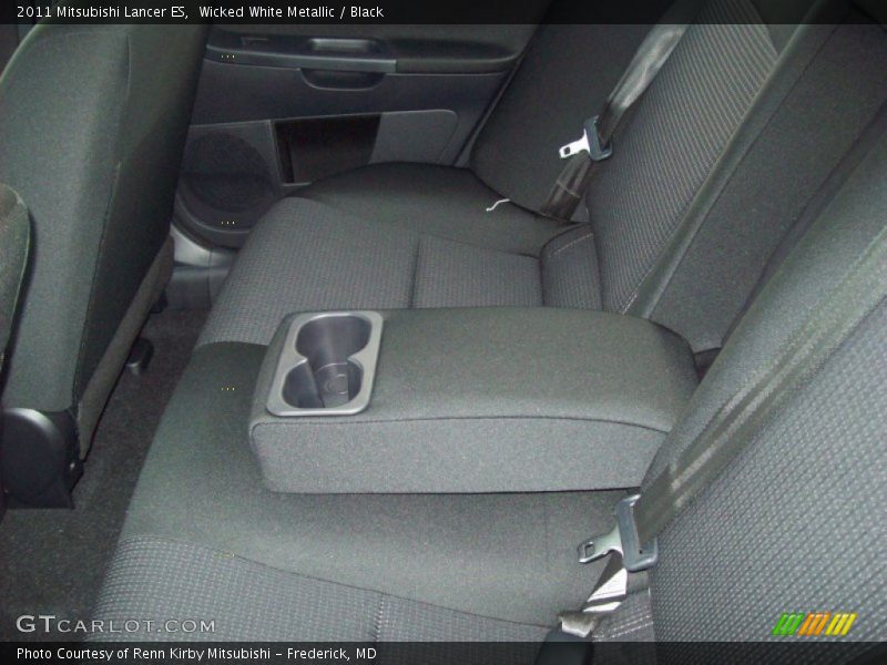 Wicked White Metallic / Black 2011 Mitsubishi Lancer ES
