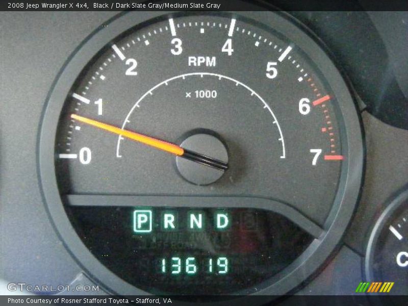 Black / Dark Slate Gray/Medium Slate Gray 2008 Jeep Wrangler X 4x4