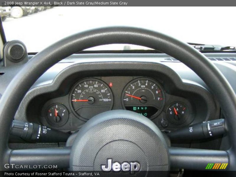Black / Dark Slate Gray/Medium Slate Gray 2008 Jeep Wrangler X 4x4