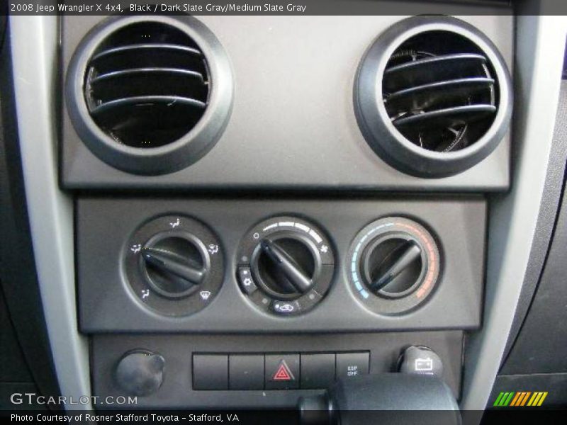 Black / Dark Slate Gray/Medium Slate Gray 2008 Jeep Wrangler X 4x4