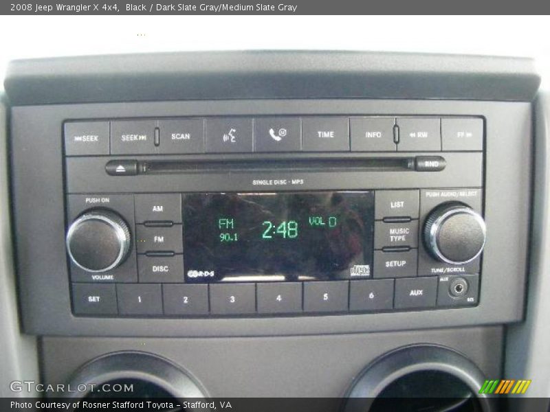 Black / Dark Slate Gray/Medium Slate Gray 2008 Jeep Wrangler X 4x4