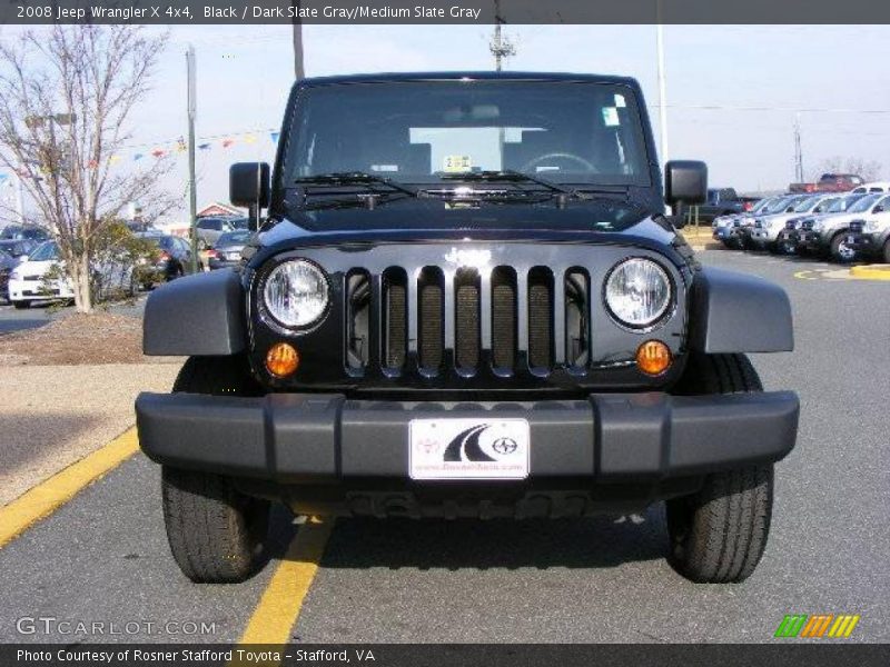 Black / Dark Slate Gray/Medium Slate Gray 2008 Jeep Wrangler X 4x4