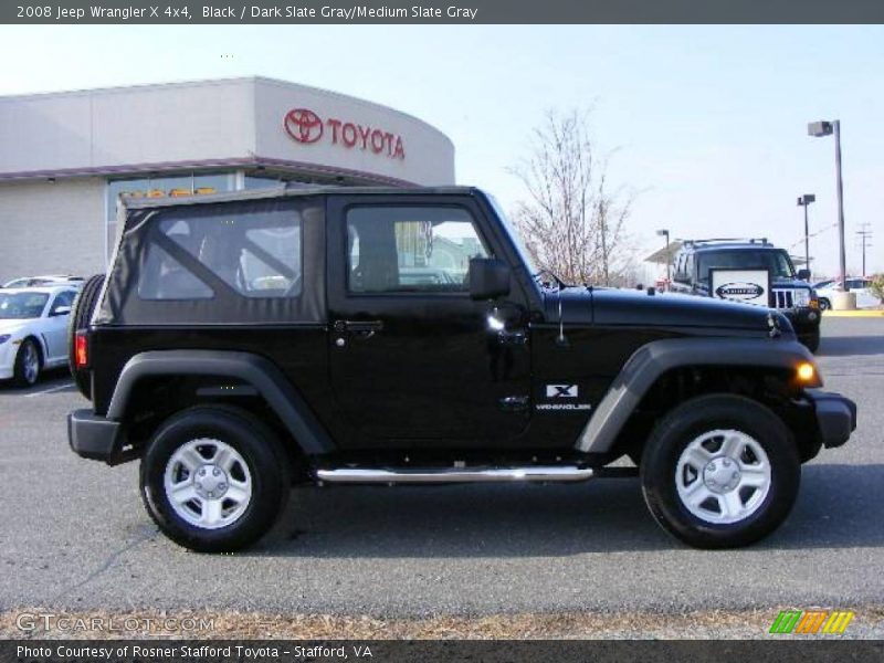 Black / Dark Slate Gray/Medium Slate Gray 2008 Jeep Wrangler X 4x4
