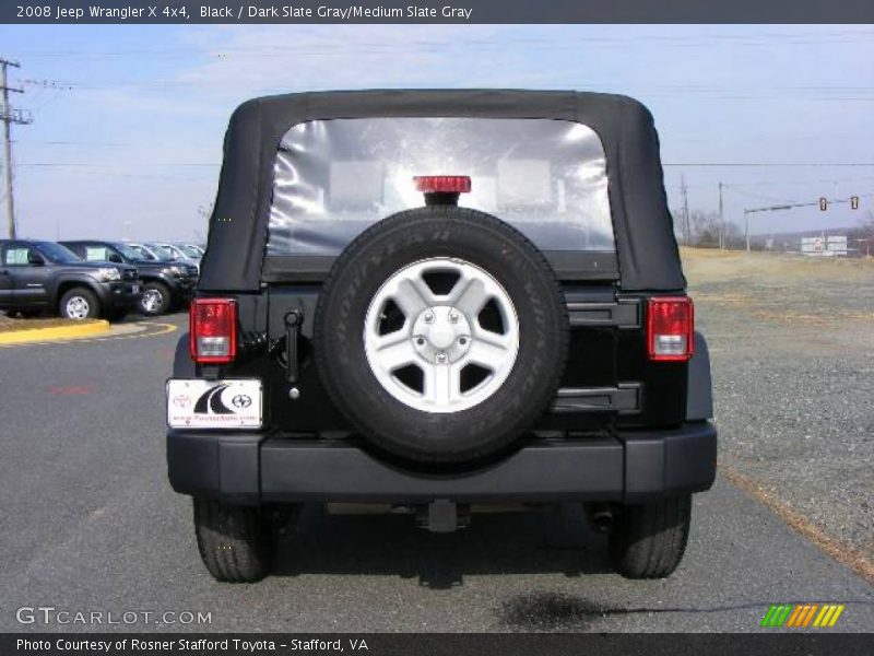 Black / Dark Slate Gray/Medium Slate Gray 2008 Jeep Wrangler X 4x4