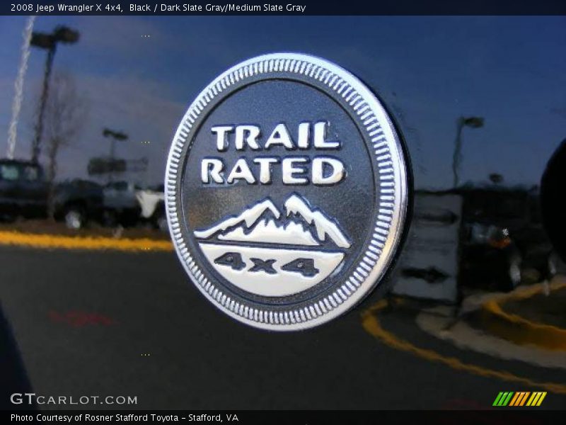 Black / Dark Slate Gray/Medium Slate Gray 2008 Jeep Wrangler X 4x4