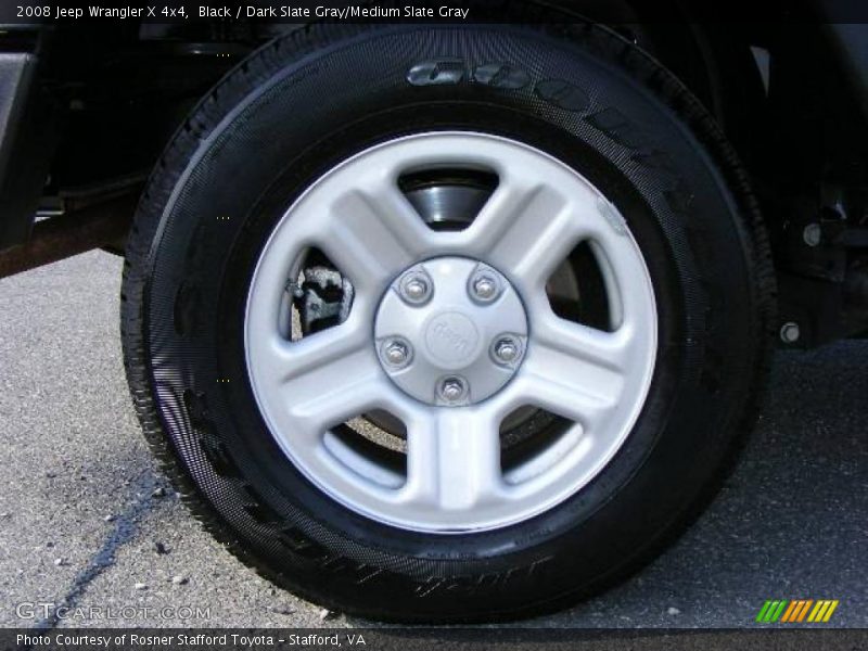 Black / Dark Slate Gray/Medium Slate Gray 2008 Jeep Wrangler X 4x4