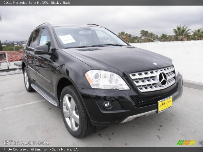 Black / Black 2011 Mercedes-Benz ML 350