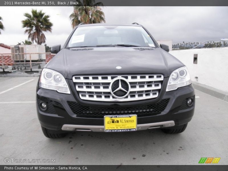 Black / Black 2011 Mercedes-Benz ML 350