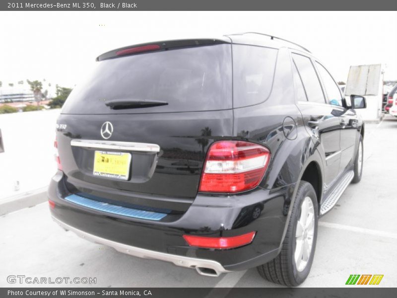 Black / Black 2011 Mercedes-Benz ML 350