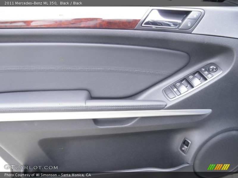 Black / Black 2011 Mercedes-Benz ML 350