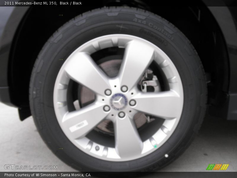 Black / Black 2011 Mercedes-Benz ML 350