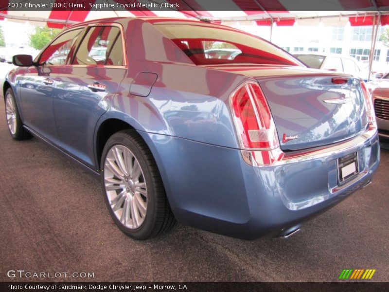 Sapphire Crystal Metallic / Black 2011 Chrysler 300 C Hemi