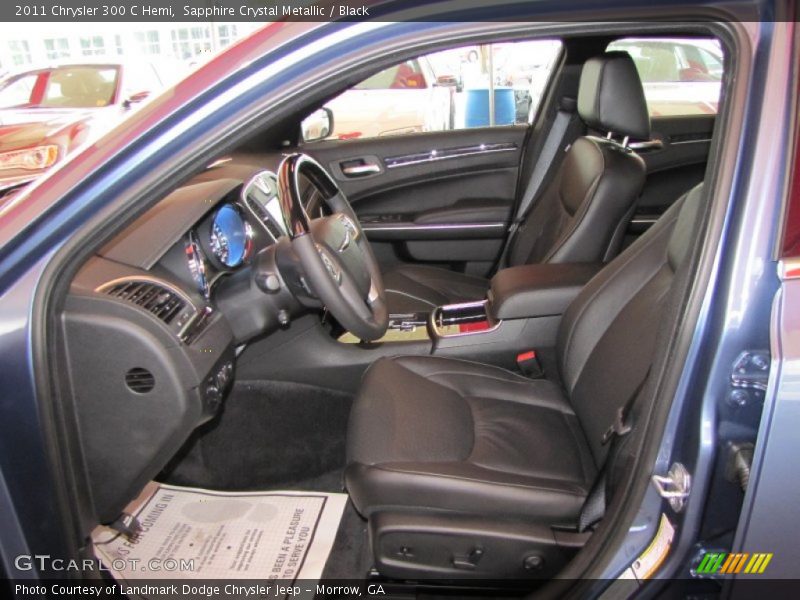 Sapphire Crystal Metallic / Black 2011 Chrysler 300 C Hemi