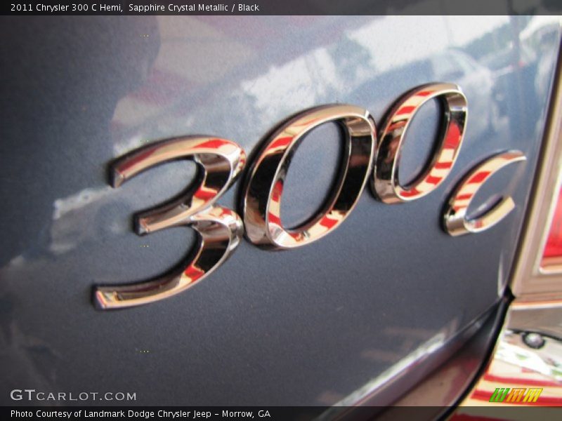 Sapphire Crystal Metallic / Black 2011 Chrysler 300 C Hemi