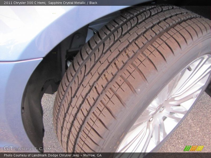 Sapphire Crystal Metallic / Black 2011 Chrysler 300 C Hemi