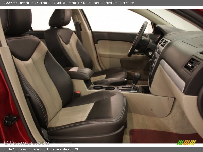 Vivid Red Metallic / Dark Charcoal/Medium Light Stone 2009 Mercury Milan V6 Premier