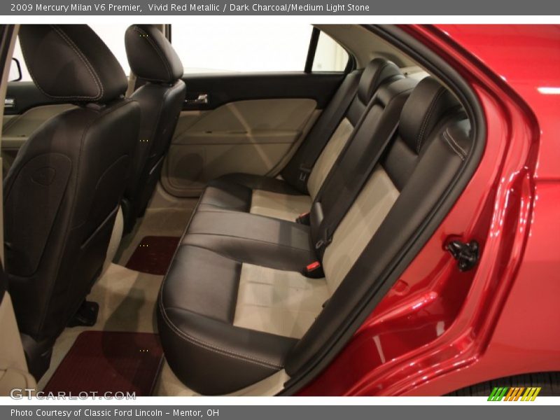 Vivid Red Metallic / Dark Charcoal/Medium Light Stone 2009 Mercury Milan V6 Premier