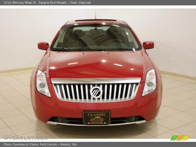 Sangria Red Metallic / Dark Charcoal 2010 Mercury Milan I4