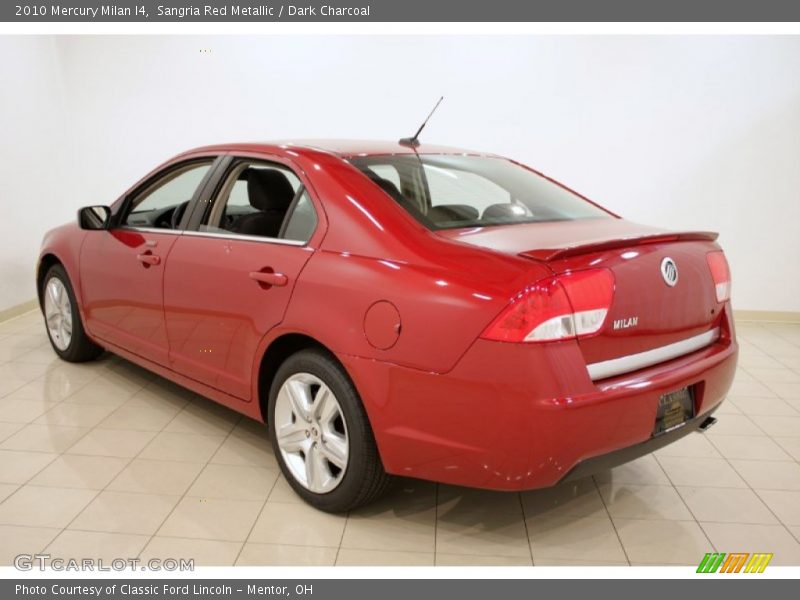 Sangria Red Metallic / Dark Charcoal 2010 Mercury Milan I4