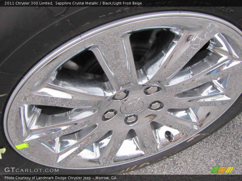 Sapphire Crystal Metallic / Black/Light Frost Beige 2011 Chrysler 300 Limited