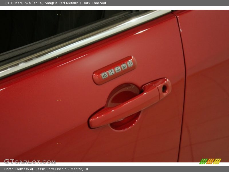 Sangria Red Metallic / Dark Charcoal 2010 Mercury Milan I4