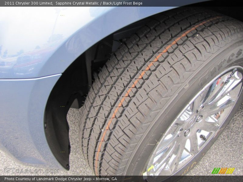 Sapphire Crystal Metallic / Black/Light Frost Beige 2011 Chrysler 300 Limited