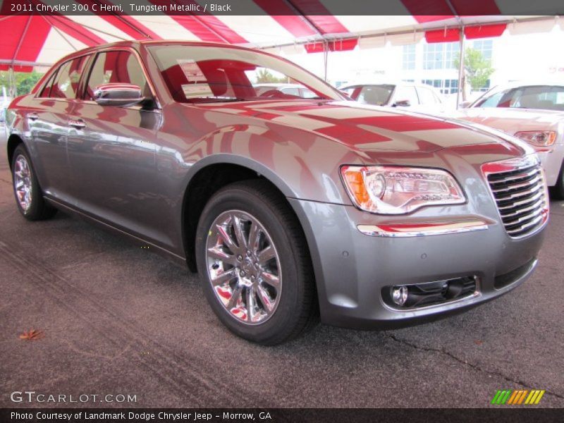 Tungsten Metallic / Black 2011 Chrysler 300 C Hemi
